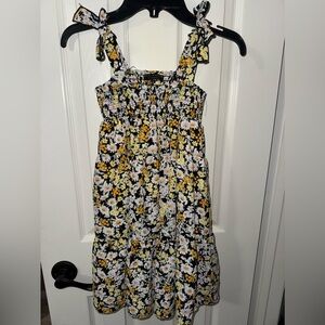 Girls Size 6/6X Social Standard Social Sanctuary Floral Sundress Lined Bow Strap